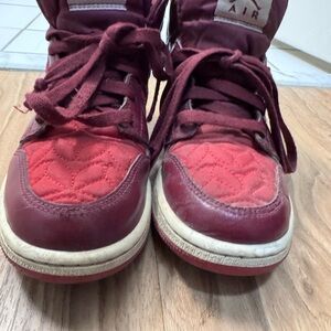 Burgundy Jordan Sneakers - Kids